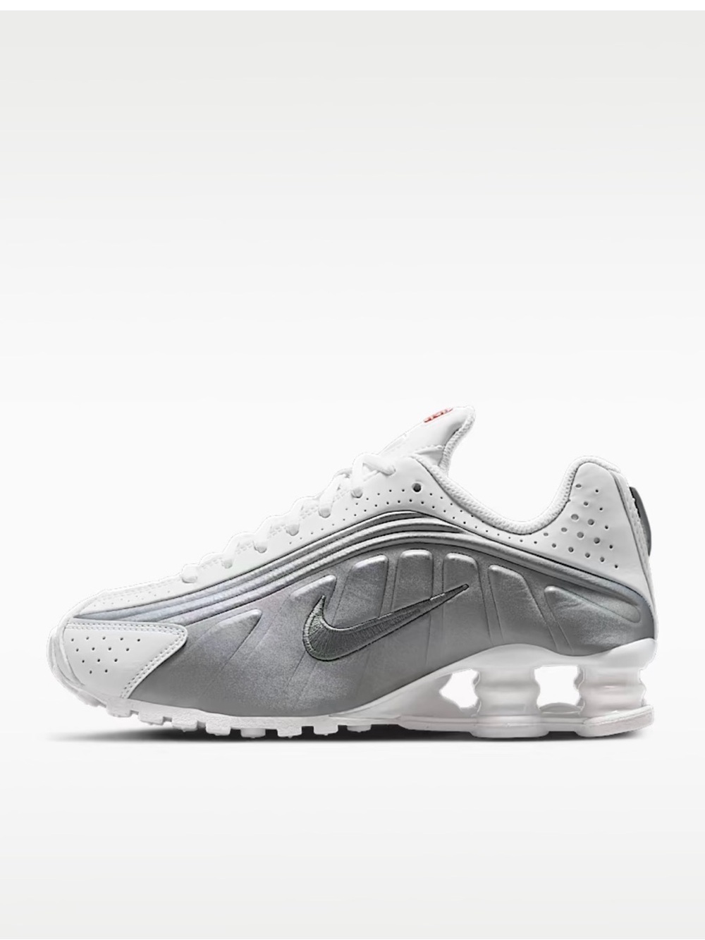 Nike Shox R 4GS White/Metallic Size 4Y